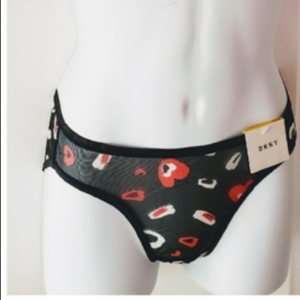 Dkny Mesh Panties Black Medium